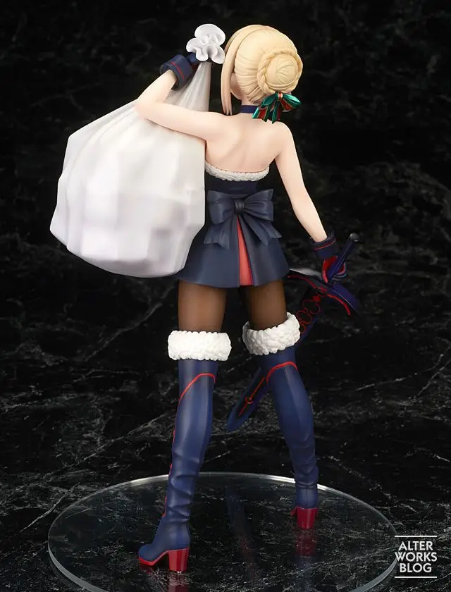 Новые горячие 23 см Fate/stay night Saber Arturia Pendragon Рождество установлен фигурку игрушки коллекция Рождественский подарок с коробкой