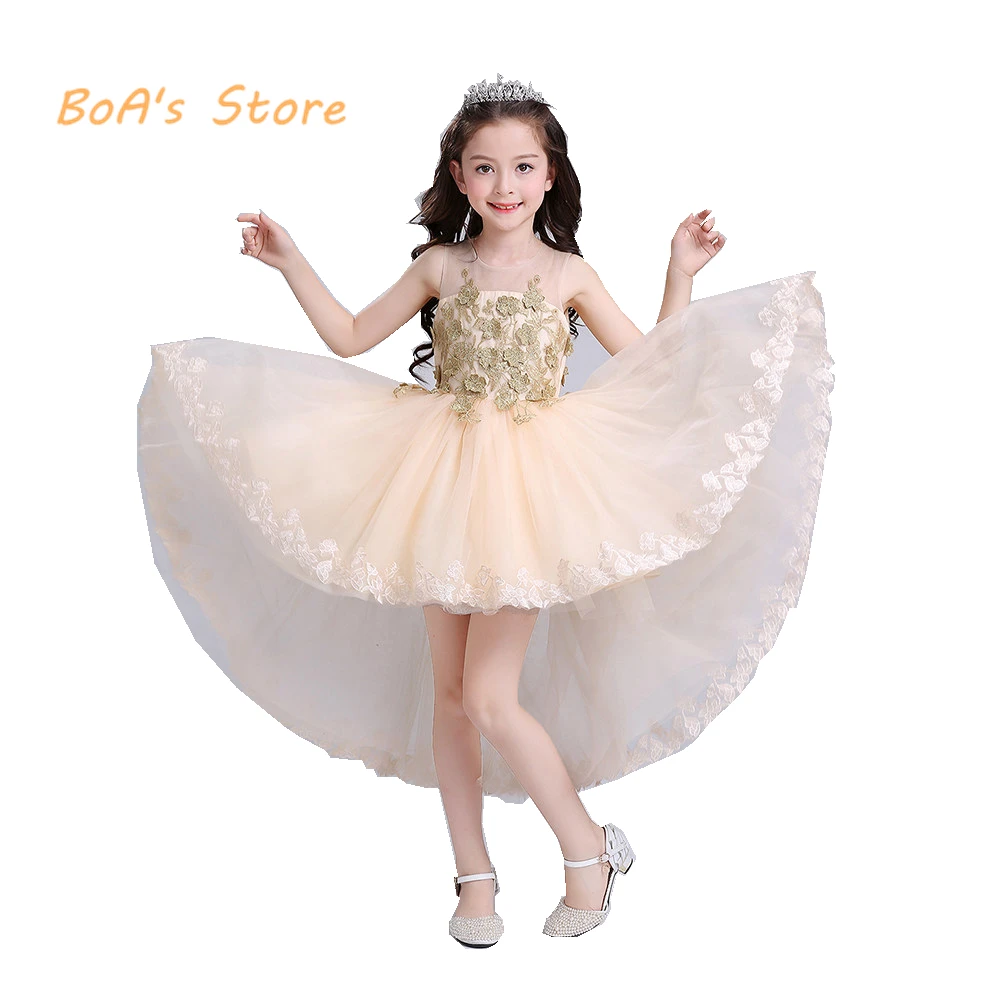 

Girls Dresses 2017 New Design Hot Sell Girl Fashion Infanta Rani Tulle Flower Summer Brand Wedding Baby Kids Princess Dress