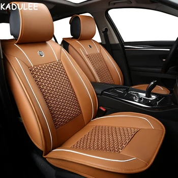 

KADULEE ice silk car seat covers for hyundai toyota smart volvo lada renault logan Automobiles Seat Covers auto Accessories