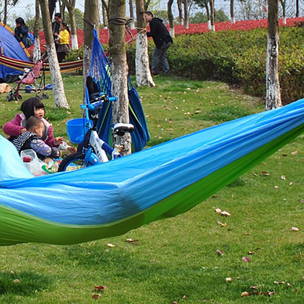Портативный парашют ткань открытый двойной гамак 2 человека гамак Rede садовый гамак для сна путешествия использования на открытом воздухе 1 шт