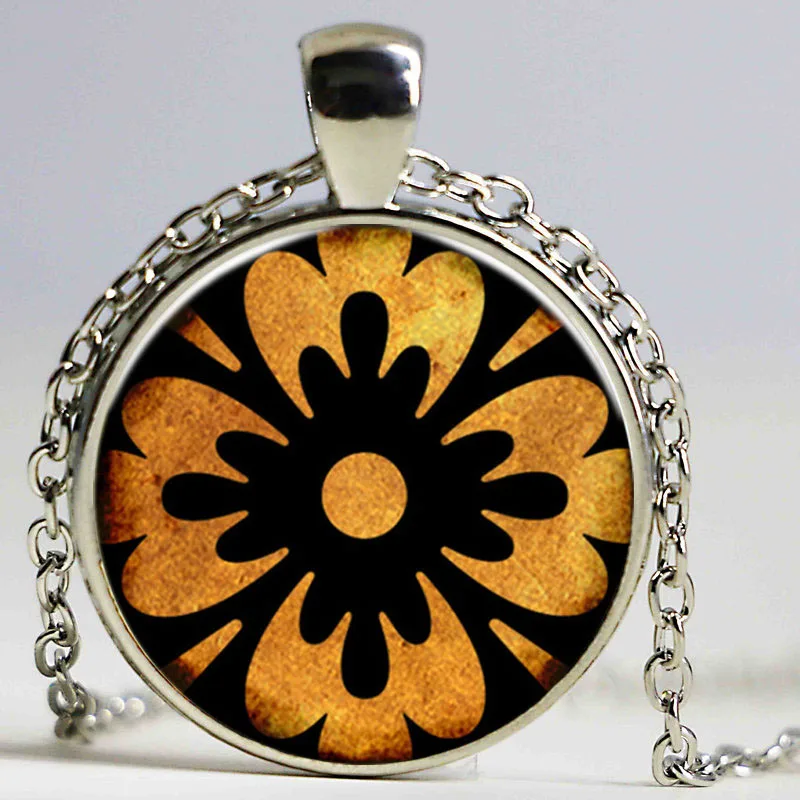 Flower art Long Necklace Sweater Chain pendant silver plated Christmas snowflake statement necklace vintage jewelry gifts | Украшения и