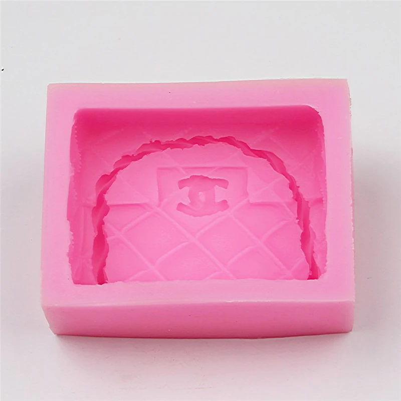 Абсолютно новая 3D Роскошная форма сумки силиконовая форма DIY помадка торт украшения форма для выпечки KK292