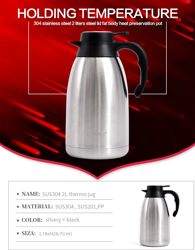 Thickened Sus304 Stainless Steel Thermal Insulation Kettle For Home, Large  Capacity Hot Water Bottle, Outdoor Camping Water Bottle, Coffee Pot And  Water Storage Bottle