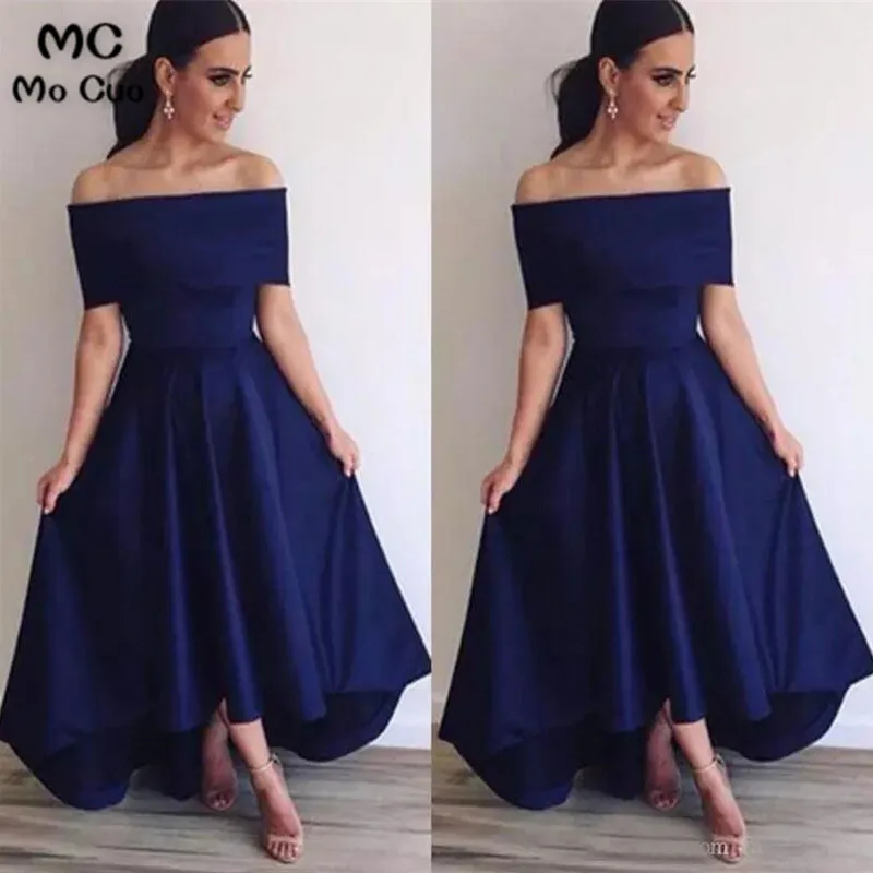 HOT SELL NAVY BLUE BRIDESMAID DRESSES PROM DRESSES SIMPLE