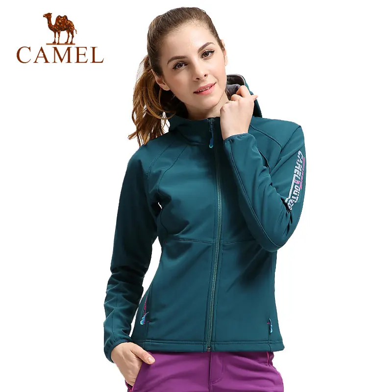 

CAMEL Women Winter Fleece Softshell Jacket Outdoor Waterproof Coat Hiking Ski Trekking Camping Female Windbreakers