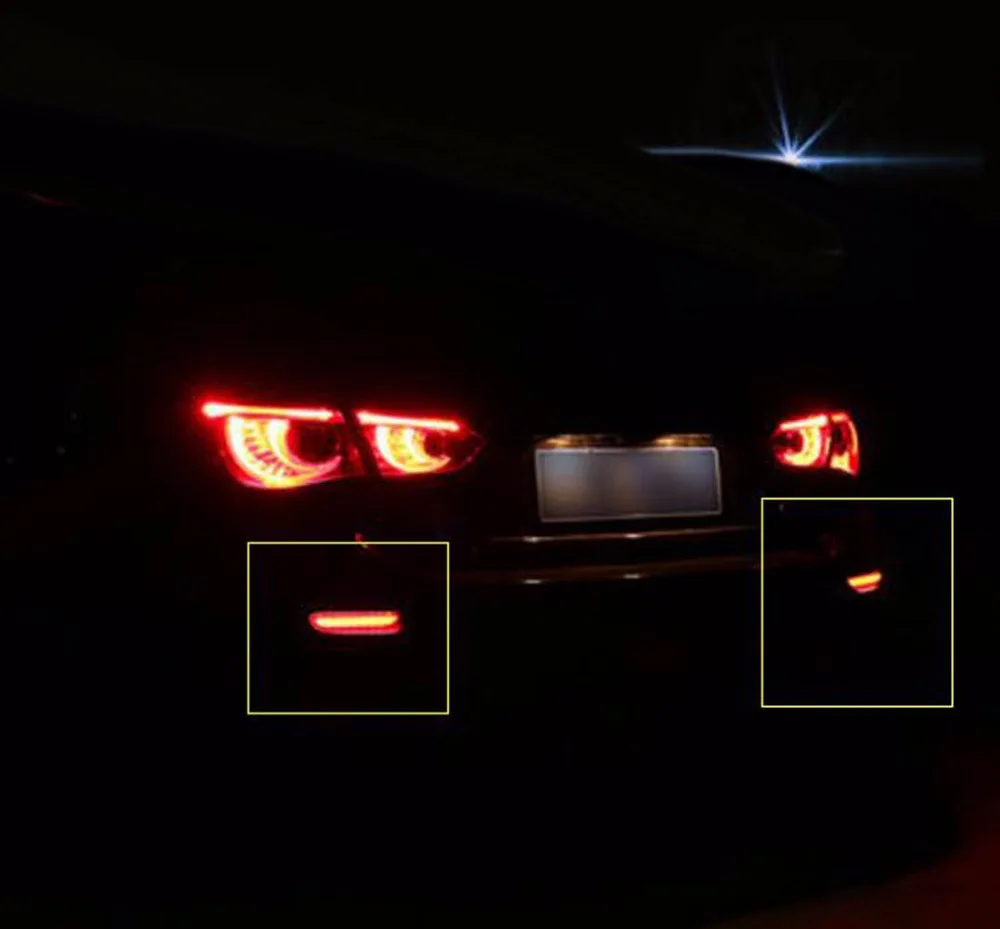 

Streaming flash light Car Rear bumper LED fog Lights lamp Assembly For Infiniti Q50 Q50L replacement parts