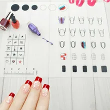 Foldable Nail Art Practice Silicone Coloring Pad Mat Polish Sticker Stamping Guide Printing Transfer Table Cover Palette Tools