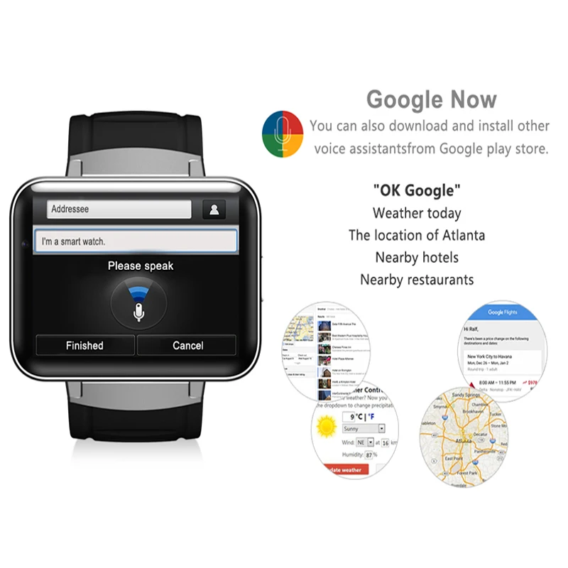 Greentiger DM98 gps Смарт часы 2,2 дюймов экран MTK6572 900 мАч батарея Android OS 3g WCDMA wifi спортивный трекер умные часы