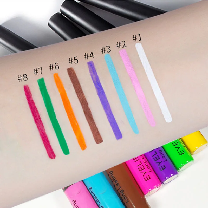 New Waterproof Liquid Eyeliner Pencil Makeup Sexy Long-Lasting 8 Colors Eyebrow Eyeliner Eye Cosmetic for Girls maquiagem TSLM1 New Waterproof Liquid Eyeliner Pencil Makeup Sexy Long-Lasting 8 Colors Eyebrow Eyeliner Eye Cosmetic for Girls maquiagem TSLM1
