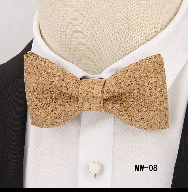 YISHLINE роскошный Пробка деревянный мужской галстук-бабочка деревянный галстук-бабочка галстуки ручной работы пледы галстук-бабочка для мужчин аксессуары для свадебной вечеринки галстук - Цвет: MW-8