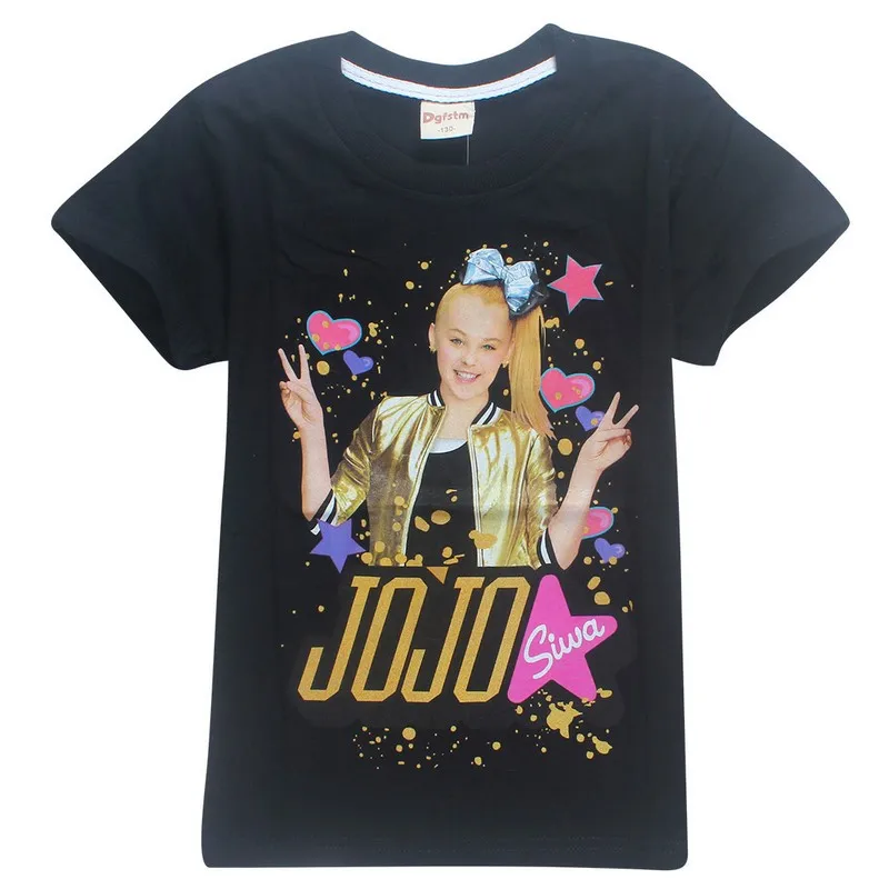 

T-shirt for children 2018 summer JOJO siwa 100% cotton high quality T-shirts for girls Miraculous Ladybug tshirt tops tee shirts