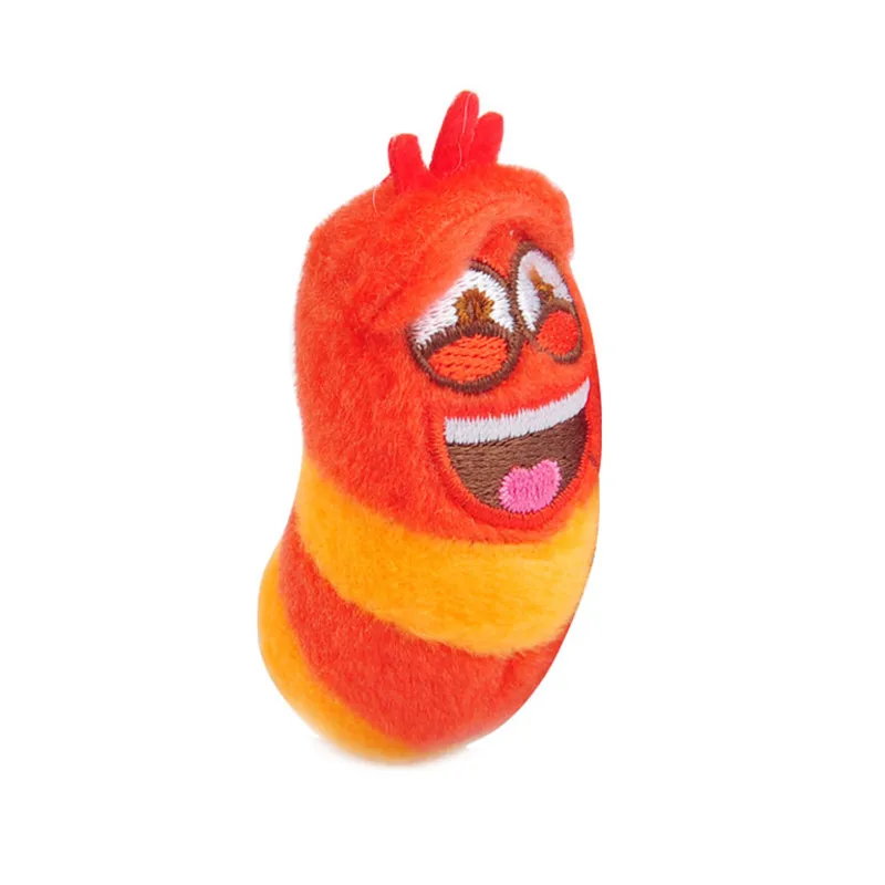 2017 Candice Guo! Selling Item Fun Insect Slug Creative Larva Plush Toys Key Bag Pendants Dolls 10pcslot 22 (3)