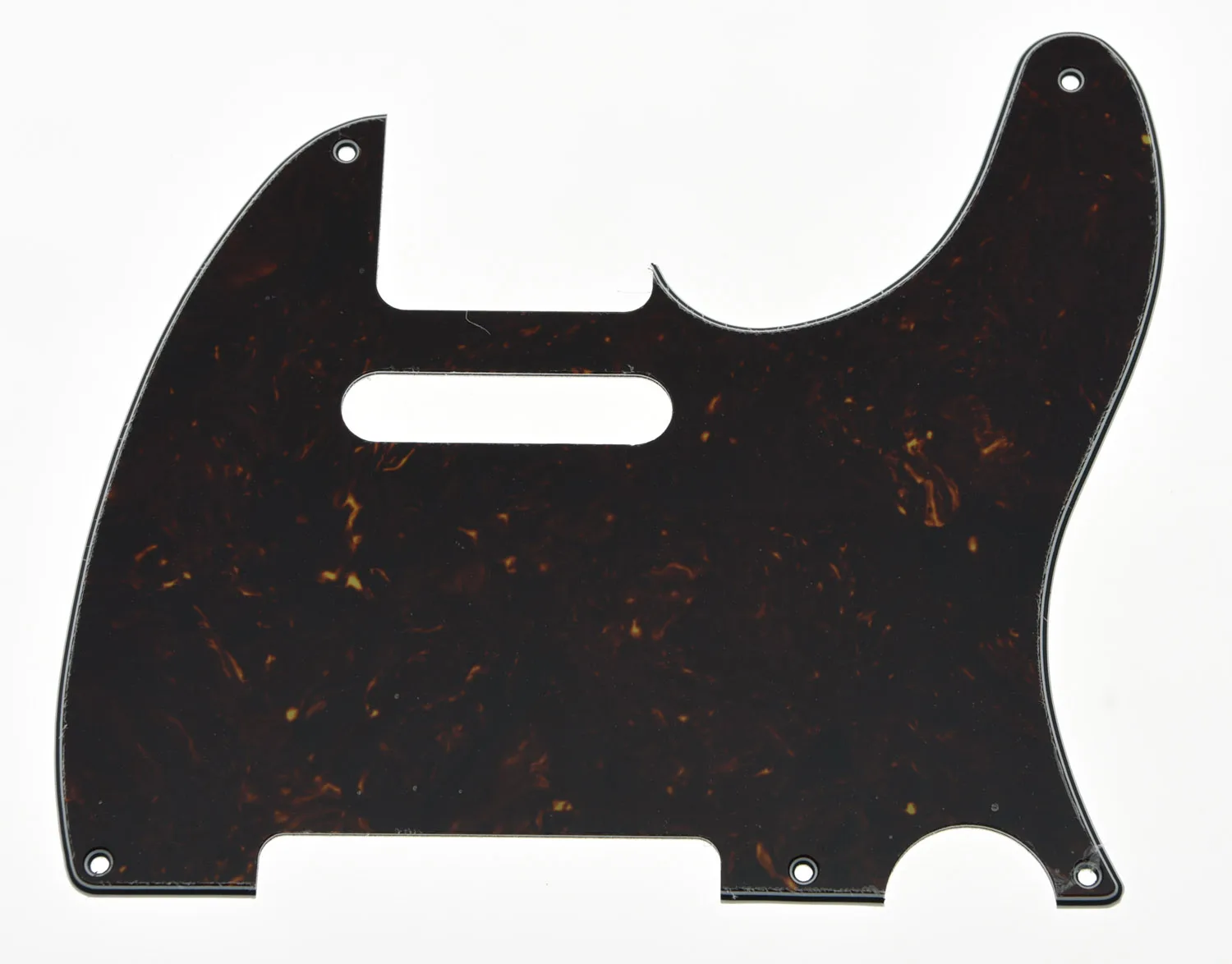 

Vintage TL 5 Hole Guitar Pickguard Dark Brown Tortoise for Telecaster Guitar