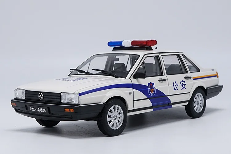 1:18 литая под давлением модель для Volkswagen VW Santana классическая китайская полицейская игрушечная машинка миниатюрная Коллекция подарков T2