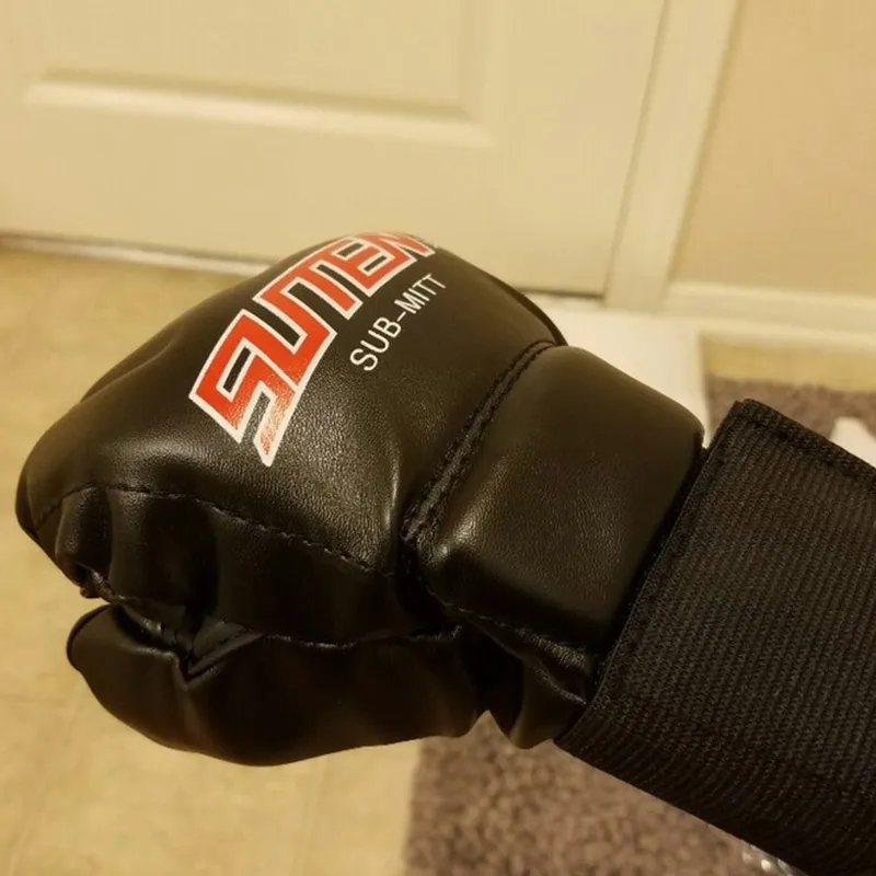 ПУ кожа MMA Муай Тай тренировочный Пробивной мешок рукавицы спарринговые боксерские перчатки тренажерный зал FK88