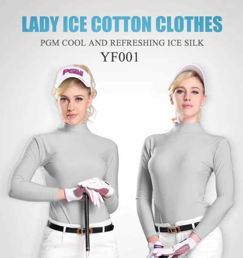 PGM леди Sungreen Топ крутая футболка Летняя компрессионная женская рубашка с длинными рукавами сухая одежда Ropa De Golf Mujeres