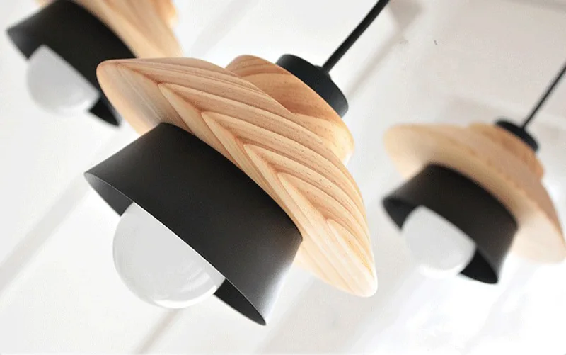 Horsten Nordic Japanese Modern Pendant Lights Creative Wooden Iron Dining Room Pendant Lamp Hanging Lights For Living Room Bedroom (20)