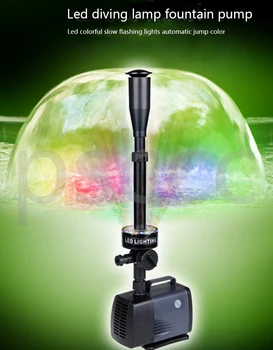 

changing LED submersible water pump fountain pump fountain maker 40w 2000L/h for fish pond garden pool