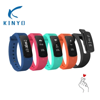 

Colorful wristband heart rate monitor remote control photograph smart band touch button sedentary reminder KY07 smart bracelet