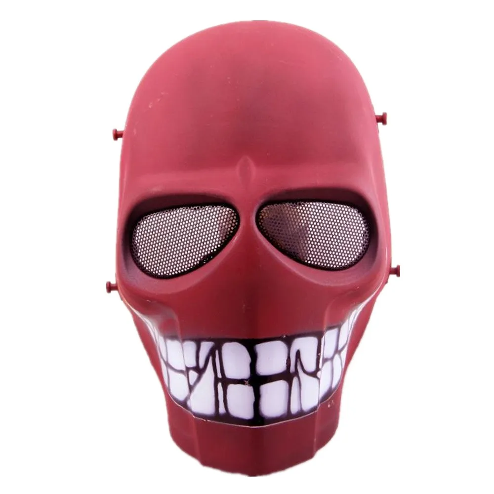 tactical skull face mask military CS skull mask field protective Halloween mask dance movie props for hunting paintball (12)