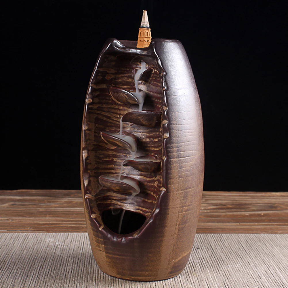 

Backflow Incense Burner Ceramics Sandalwood Incense Cone For Home Decor Gift Statue Ornaments