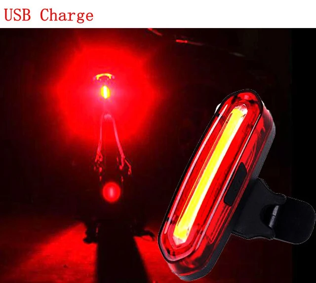 Deemount Mountain Bike Tail Light 100 Lm Rechargeable Cob Led Usb Taillight  Mtb Safety Warning Bicycle Rear Light Bicycle Lamp - Bicycle Lights -  AliExpress