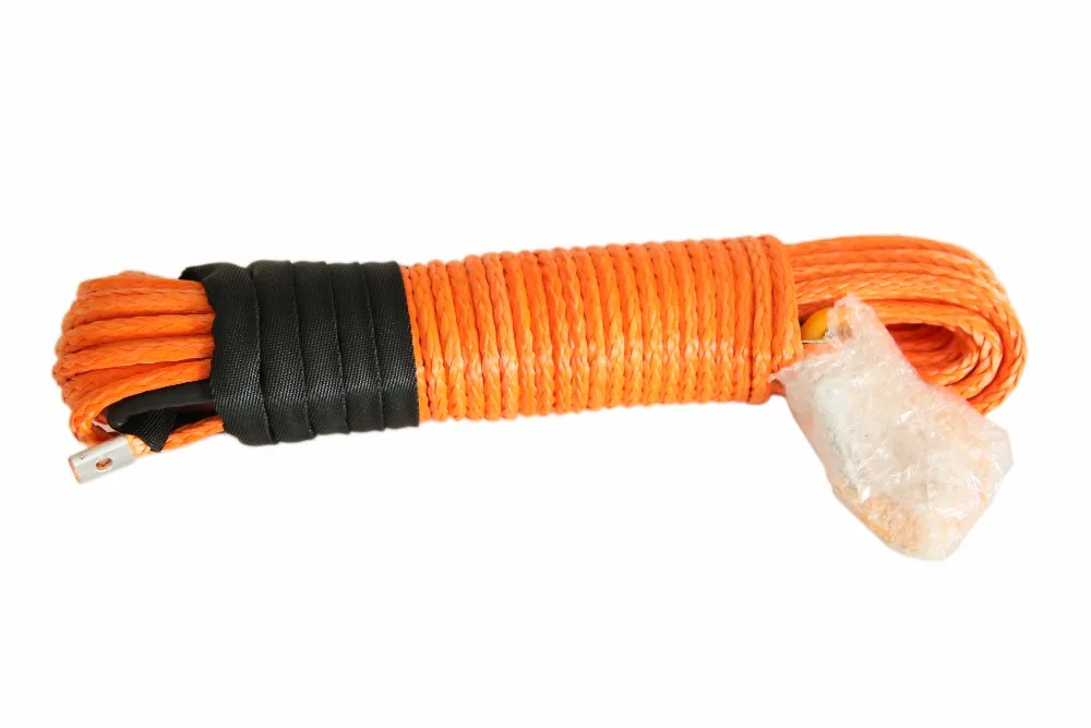 5/16"*100ft orange synthetic winch rope,off road rope,kevlar winch
