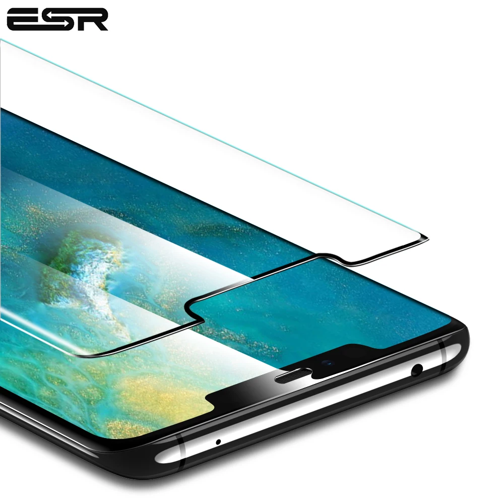 

ESR Screen Protector for Huawei Mate 20 Pro Tempered Glass 3D 9 Hardness HD Full-Coverage Protective Film for Huawei mate 20 Pro