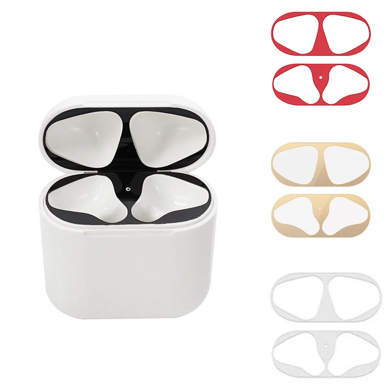 

Metal Dust Guard for Airpods Sticker Apple Skin Accessories Dustproof Case Protector for Airpods 2 Air Pods Airpods2 Decal Film