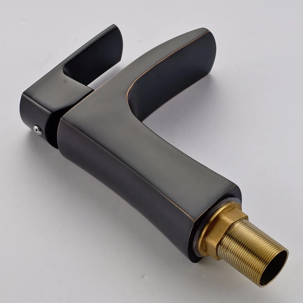 أسود النحاس شلال حمام حوض صنبور حوض الحنفيات صنبور وحيد مقبض سطح مربع الغرور بالوعة خلاط صنابير المياه LH-16960 أسود النحاس شلال حمام حوض صنبور حوض الحنفيات صنبور وحيد مقبض سطح مربع الغرور بالوعة خلاط صنابير المياه LH-16960