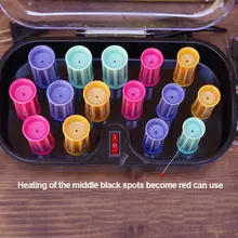 Лидер продаж 15 шт./компл. стрелка Электронные Roll волосы трубки с подогревом ролик палочки инструменты