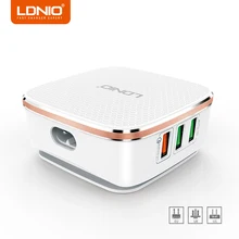 LDNIO Quick Charge 2.0 6 Ports USB Travel Charger Fast Charge Universal Travel Charger for Samsung Xiaomi Huawei Mobile Charger
