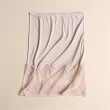 Женские юбки из натурального 96% шелка, женские эластичные кружевные лоскутные тонкие юбки из 95% шелка, женские прямые шелковые дышащие юбки