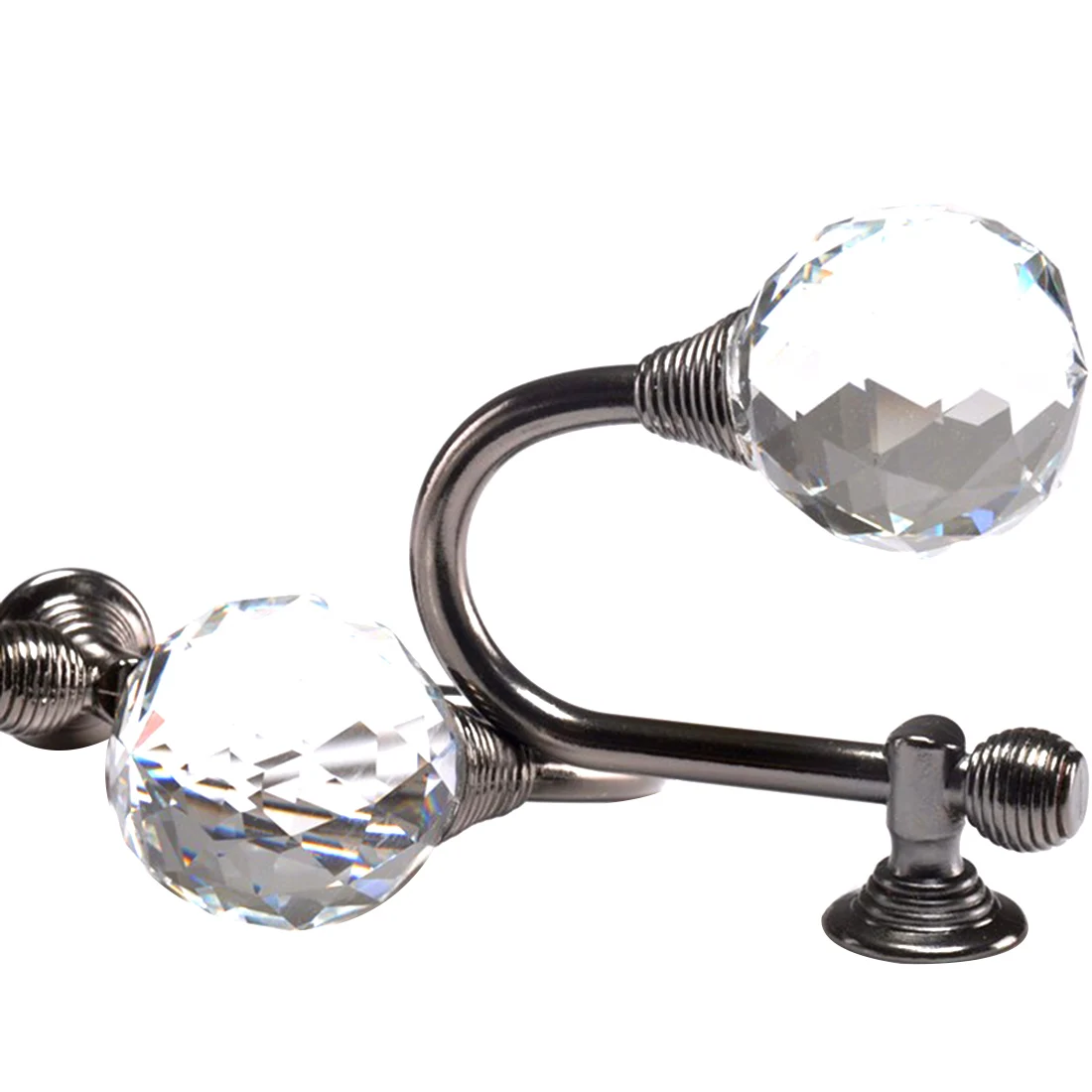 New Fashion Super Luxury Clear Crystal Wall Coat Curtain Tieback Hooks