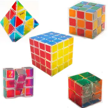 

ZCUBE Transparent Puzzle Magic Cube 5x5 4x4x4 3x3x3 2x2x2 Pyramid Clear Cubo Magico Educational Toys for Children