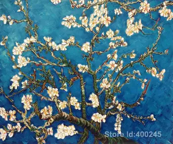 

artwork of Vincent Van Gogh Branches of an Almond Tree in Blossom modern paintings oil reproduction handmade High Quality
