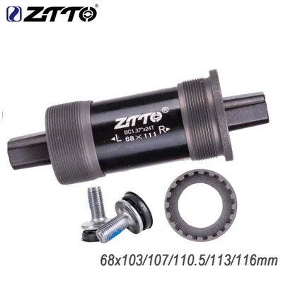 

ZTTO/ pursue bicycle ISO square tapered center shaft 103 107 110.5 113 116 118 120 122.5 124.5 127.5mm BSA 68 British thread BB