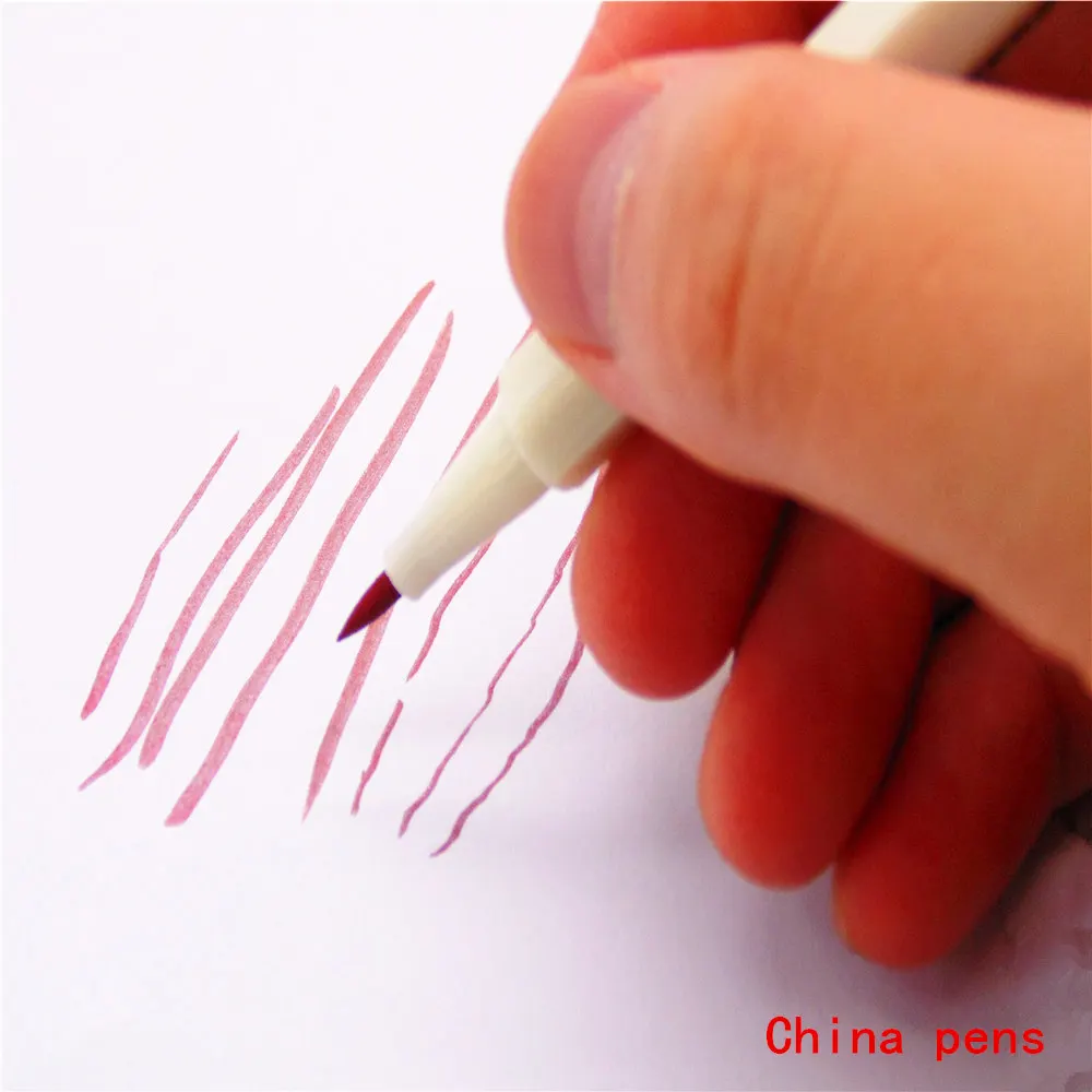 STA 10 Цвета металлик маркером DIY Скрапбукинг ремесла мягкие Кисточки ручка Книги по искусству маркер для канцелярские школьные принадлежности