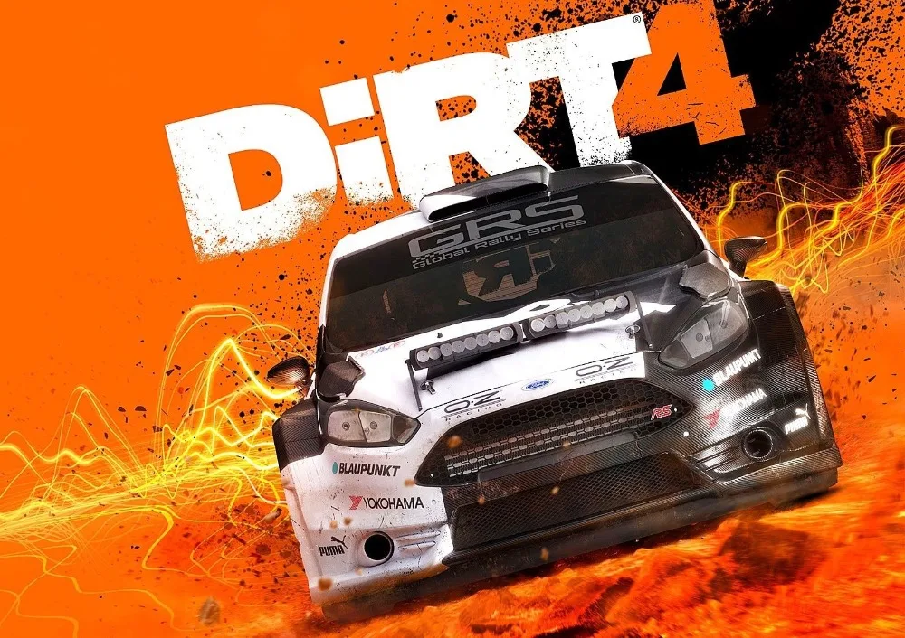 DIRT 4 плакат Xbox Windows Новый PS4 ралли автомобиль игра Шелковый постер декоративная