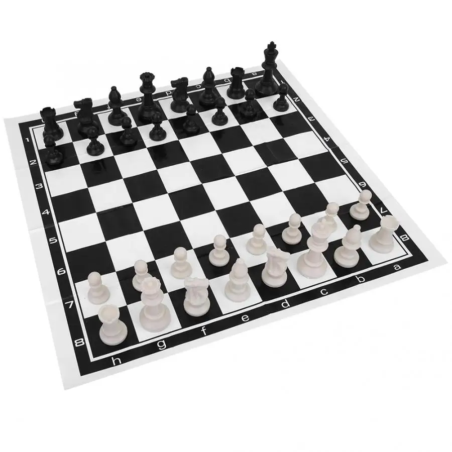 

Games Plastic Outdoor International Chess Set Game with Foldable Chessboard Chess Games accessories