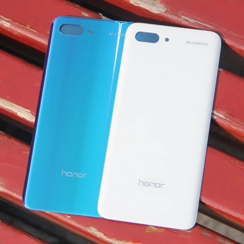 Huawei аутентичный Задняя стеклянная крышка дверного корпуса чехол для huawei Honor 10 5,84 "стеклянный задний Чехол