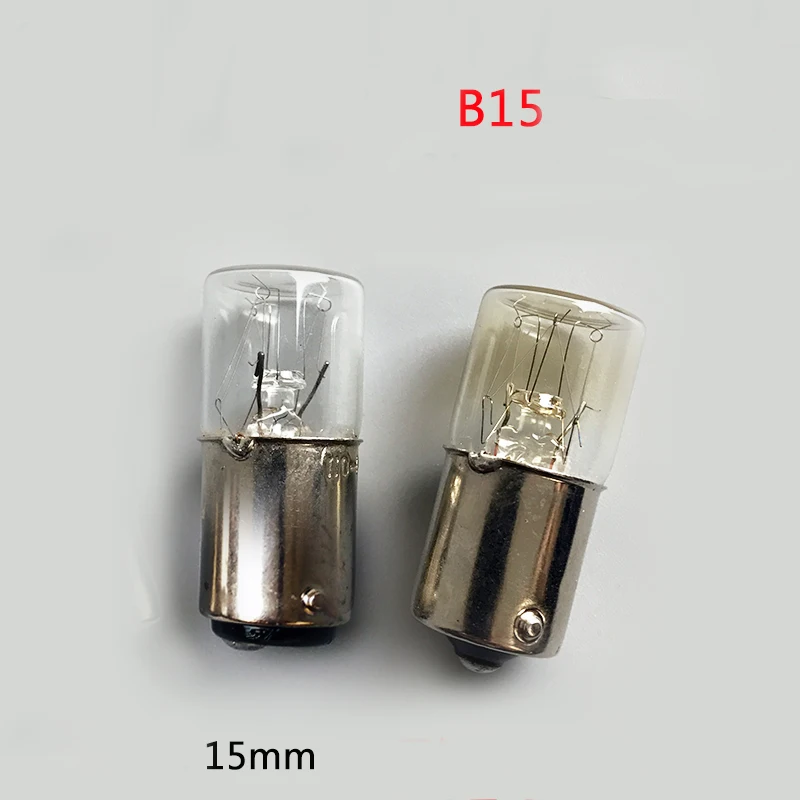 

B15D B15S 10W 110V 220V Machine Tool Alarm Indicator Lamp Bulb Warm White Instrument Signal Indicator Light 5pcs