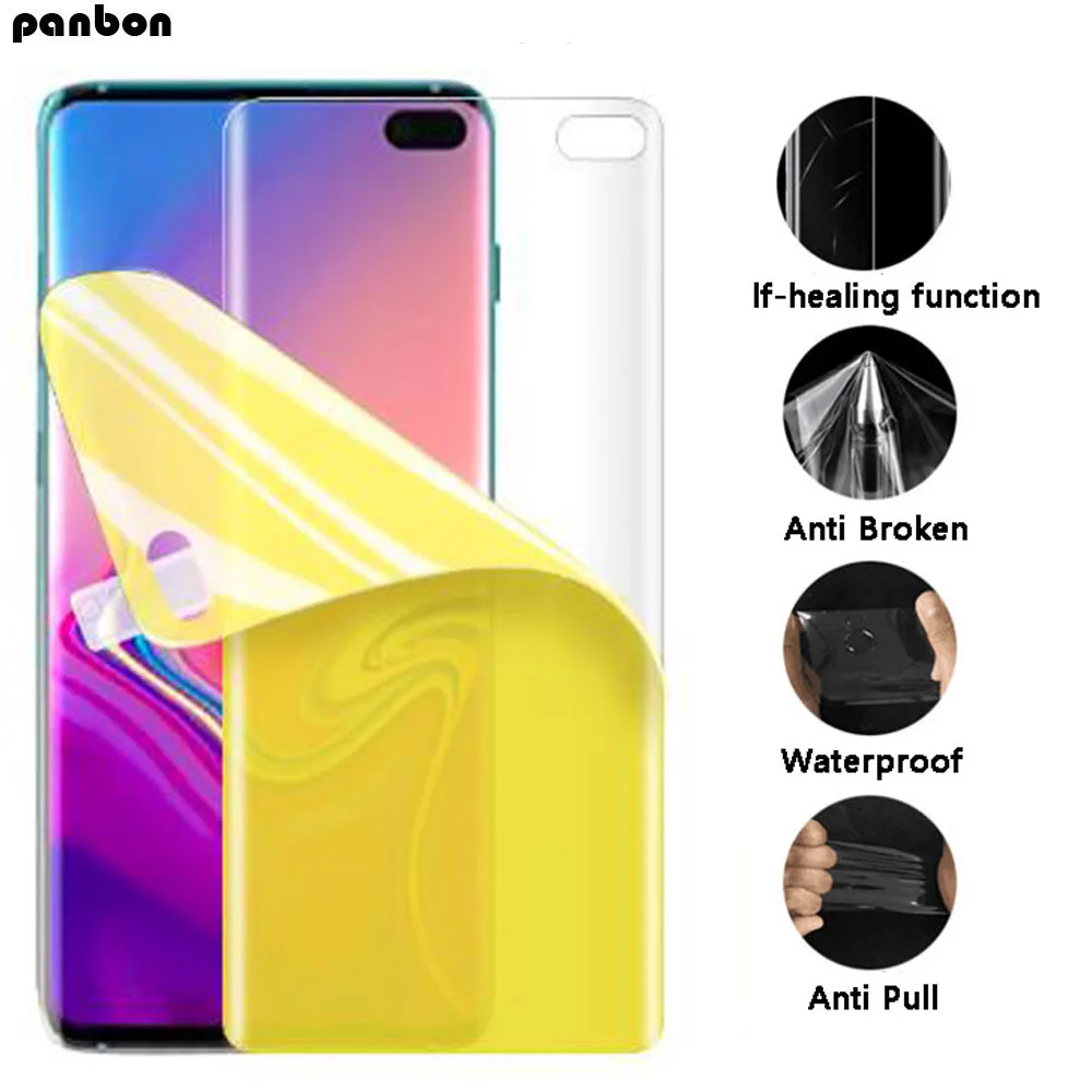 3D мягкая нано Передняя пленка для Samsung S10 S10E S8 S9 Plus Note 8 9 S7 S6 Edge Гидрогелевая защита
