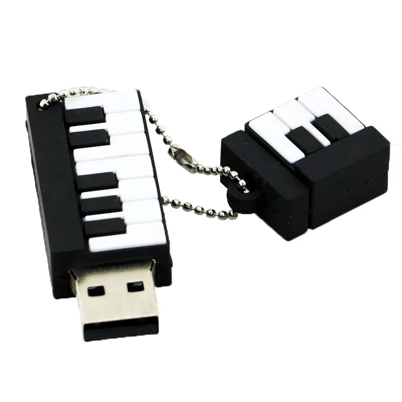 USB флеш-накопитель мультфильм Инструменты ручка с пианино-накопитель 4 ГБ 8 ГБ 16 ГБ 32 ГБ 64 ГБ музыкальные ноты memory stick креативная Флешка в виде гитары