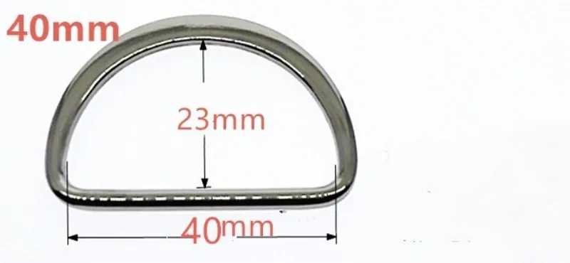 50 шт. 0,8 ''/1/1-3/16'' 1. 6 ''2. 2'' 2. 76 ''в металлическом сплаве d-образная Пряжка d-образное кольцо полукруглая Кнопка лямки мешок