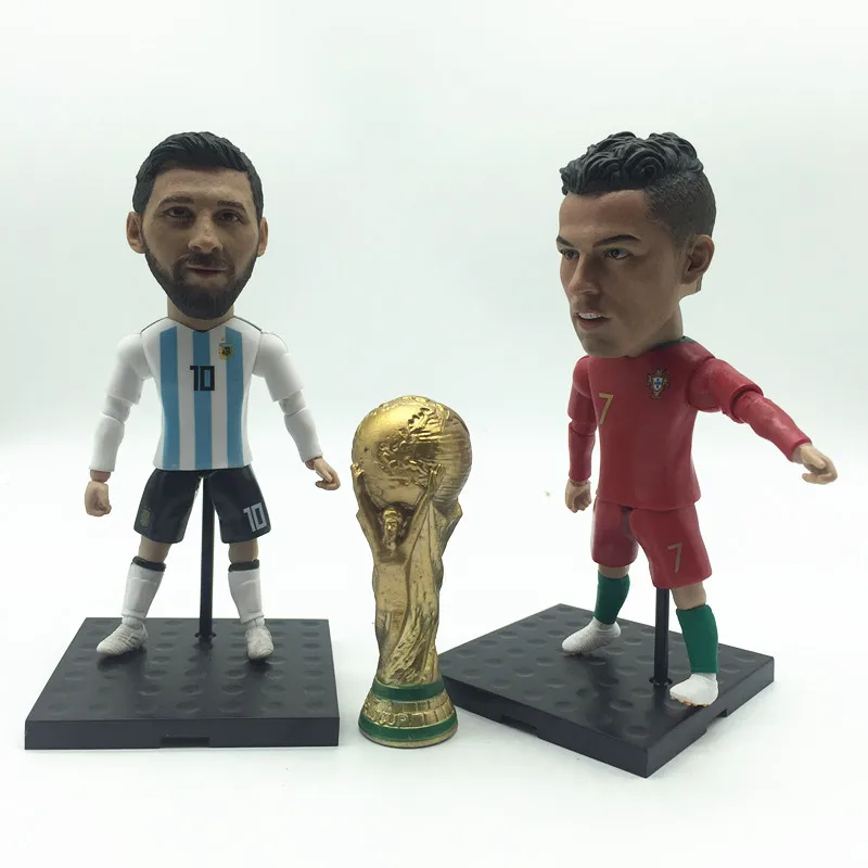 

Soccerxstar Soccer Star Figure Ronaldo Messi Neymar Ibrahimovic Doll Mini Office Car Ornaments