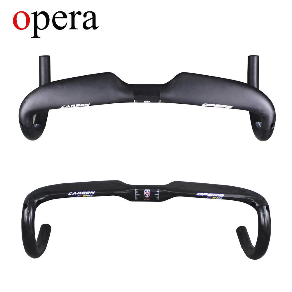 

2017 OPERA Full Carbon Fiber Road Handlebar Curve Bicycle Handlebar Road Handlebar Carbon/ Matte/glossy 31.8 * 400/420 / 440mm
