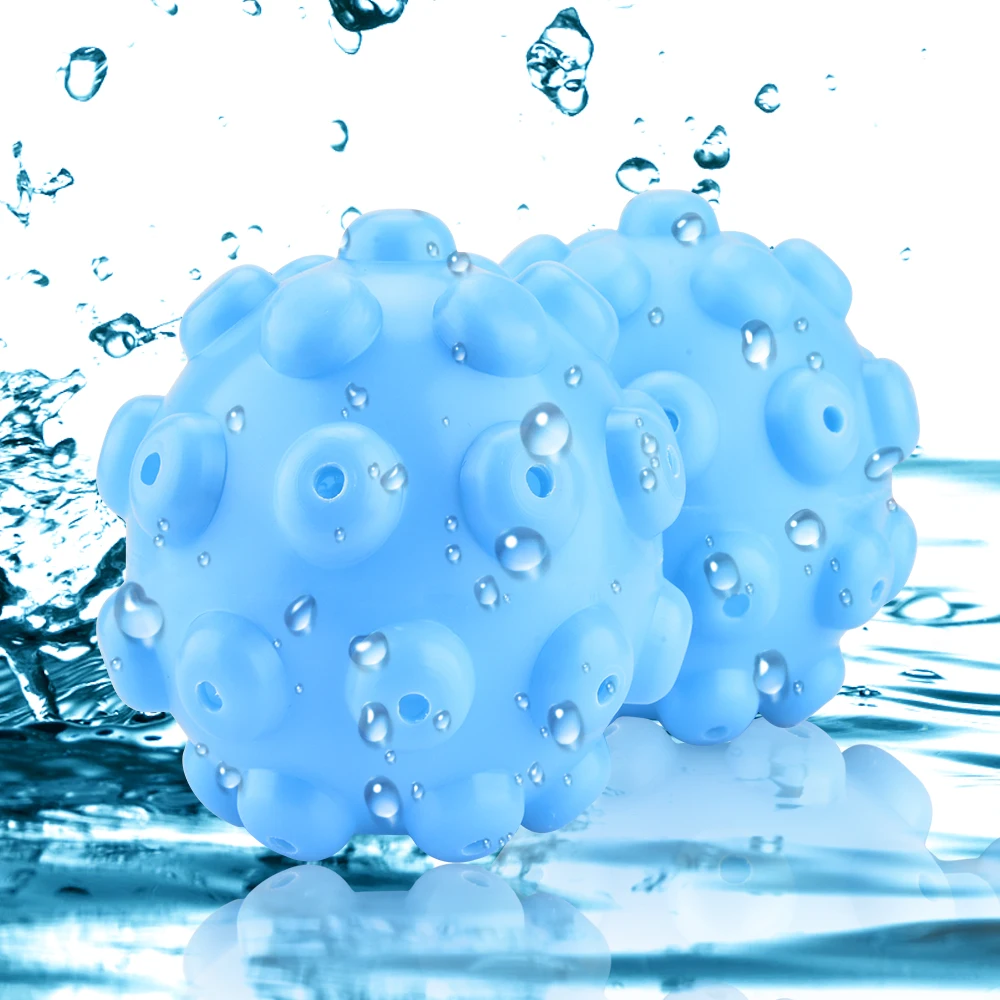 Wholesale 2/4pcs Laundry Ball Wrinkle Remover Steam Blue/Green Dry Soft