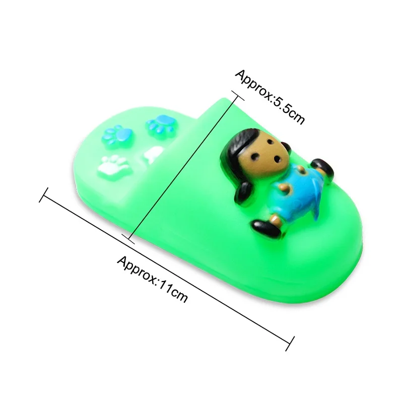 1PCS Rubber Pet Dog Squeak Toys Shoes Mice Bone Hamburger Screaming Chicken Sound Dog Chew Toys For Small Dogs - Цвет: girl print dog toy