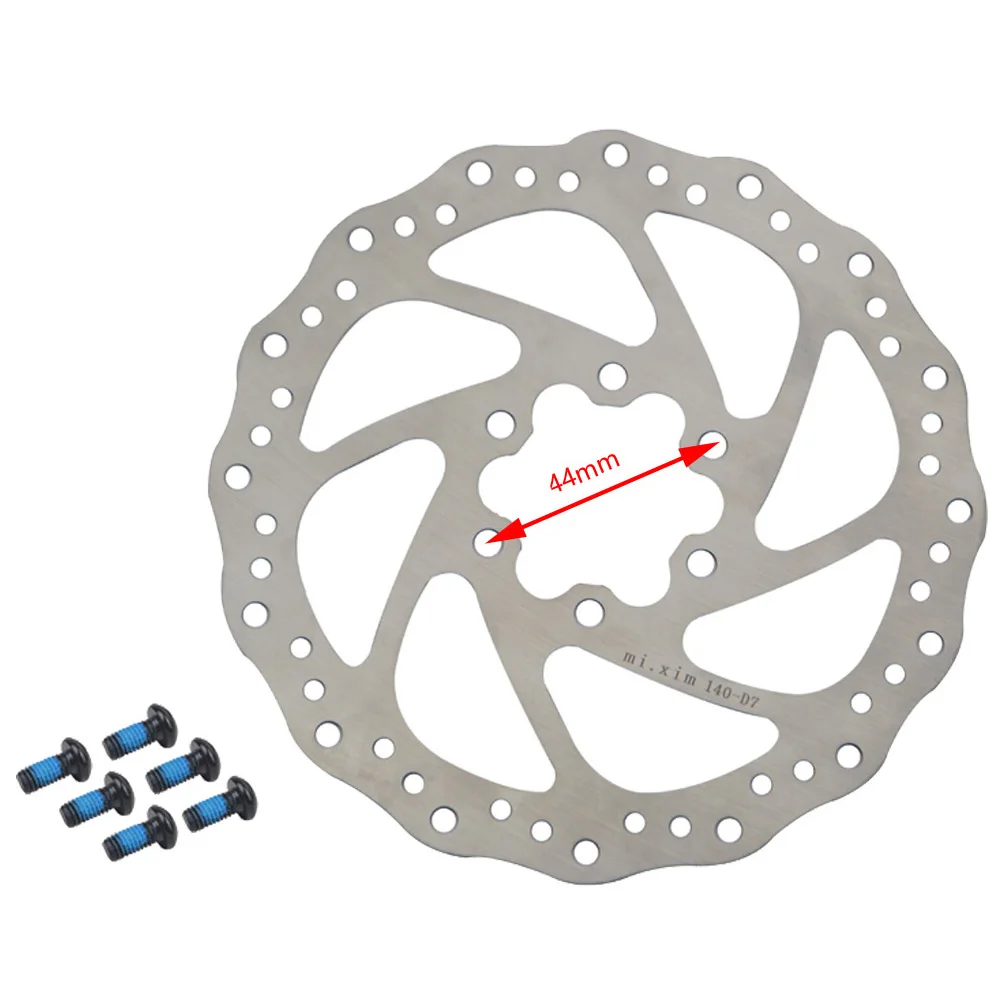 Mi. Xim горный велосипед 140/160/180/203 мм шестью отверстиями велосипедный дисковый тормоз Велоспорт дисковый тормозной ротор с T25 винты - Цвет: 140mm